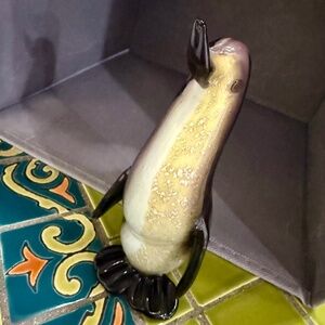 Penguin, Murano Style, Venice, Hand Blown 50s 6" tall